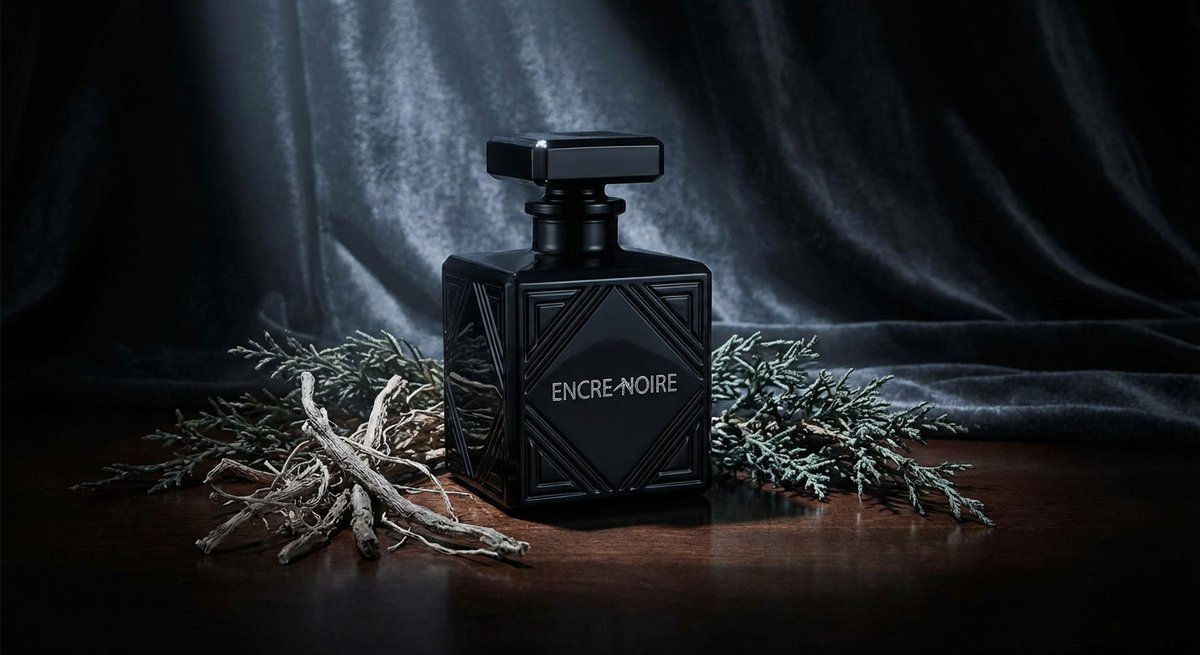 Flacone Lalique Encre Noire in cristallo nero